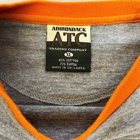 Adirondack ATC Shirt Mens XL Mountain Force Gray Orange Normcore Outdoors Rare - Picture 4 of 8